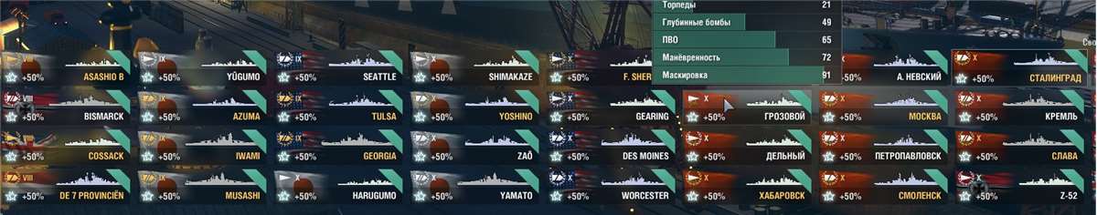 продажа аккаунта к игре World of Warships